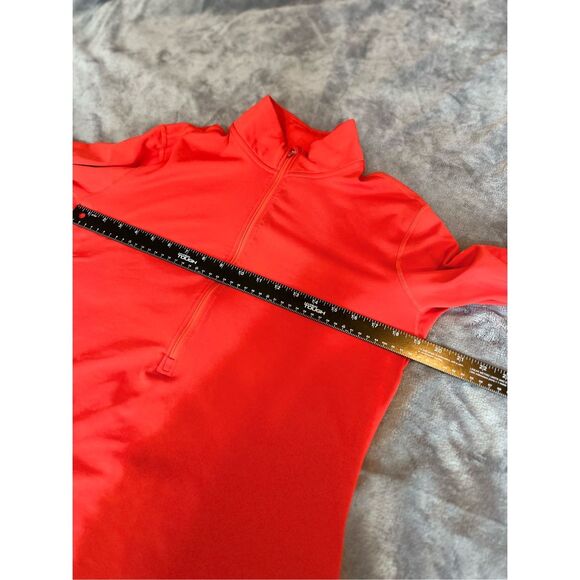 Nike Dri-Fit Sweatshirt Womens Size XL Red Orange 1/2 Zip Activewear Pullover - Picture 7 of 11